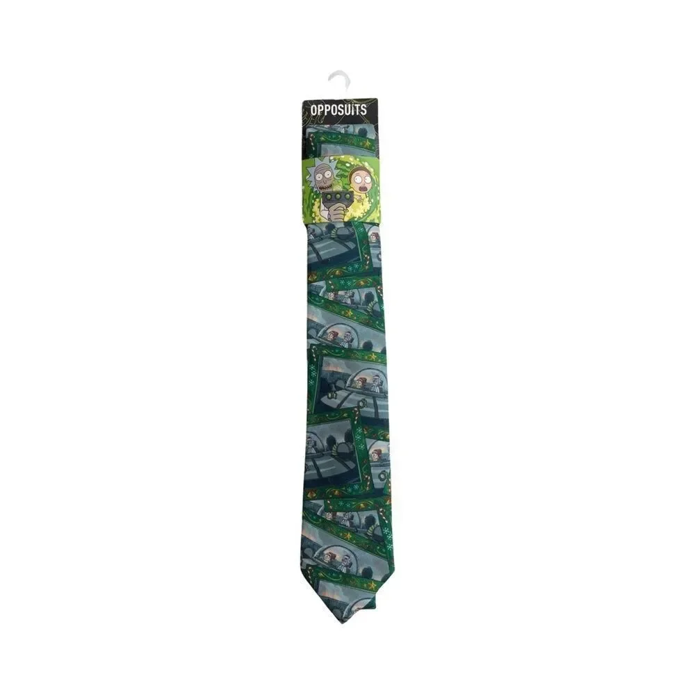 Rick and Morty Adult Swim Opposuits Holiday Mens Neck Tie Polyester NWT